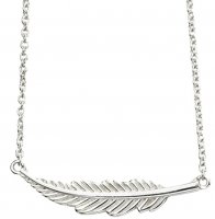 Gecko - Feather, Sterling Silver Necklace N4382