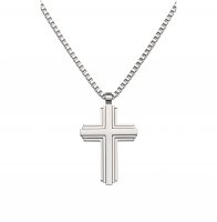 Unique - Stainless Steel - Cross Necklace, Size 50cm - AN-58