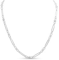 Guest and Philips - Sterling Silver - Oval Knot T Bar Necklace, Size 18" 20-70-143-18T