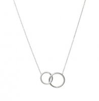Unique - Sterling Silver Hoop Necklace - MK-793