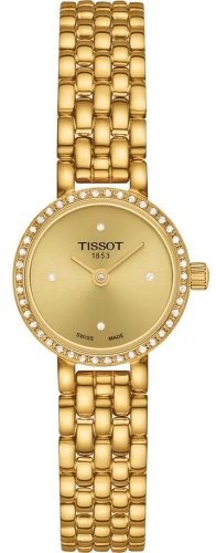 Tissot - Lovely, Diamond Set, Yellow Gold Plated - Quartz Watch T1400096302600