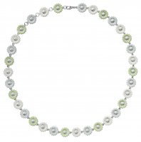 Georg Jensen - Daisy, Sterling Silver - Enamel - Necklace, Size 45cm 20001315