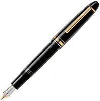 Mont Blanc - Meisterstück LeGrand Yellow Gold-Coated Fountain Pen, Plastic/Silicone - Yellow Gold Plated - Size 140 x13.7 mm