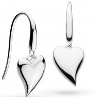 Kit Heath - Desire Lust, Sterling Silver Heart Drop Earrings 60507RP