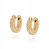 Daisy - Yellow Gold Plated Dolly Huggie Hoop Earrings HUG04-GP HUG04-GP