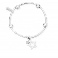 Chlobo - Sterling Silver Noodle Ball Star Bracelet - SBNB806812