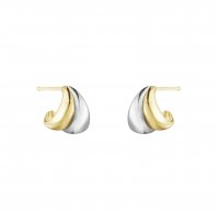 Georg Jensen - Curve, Yellow Gold - Earrings, Size S 10017501