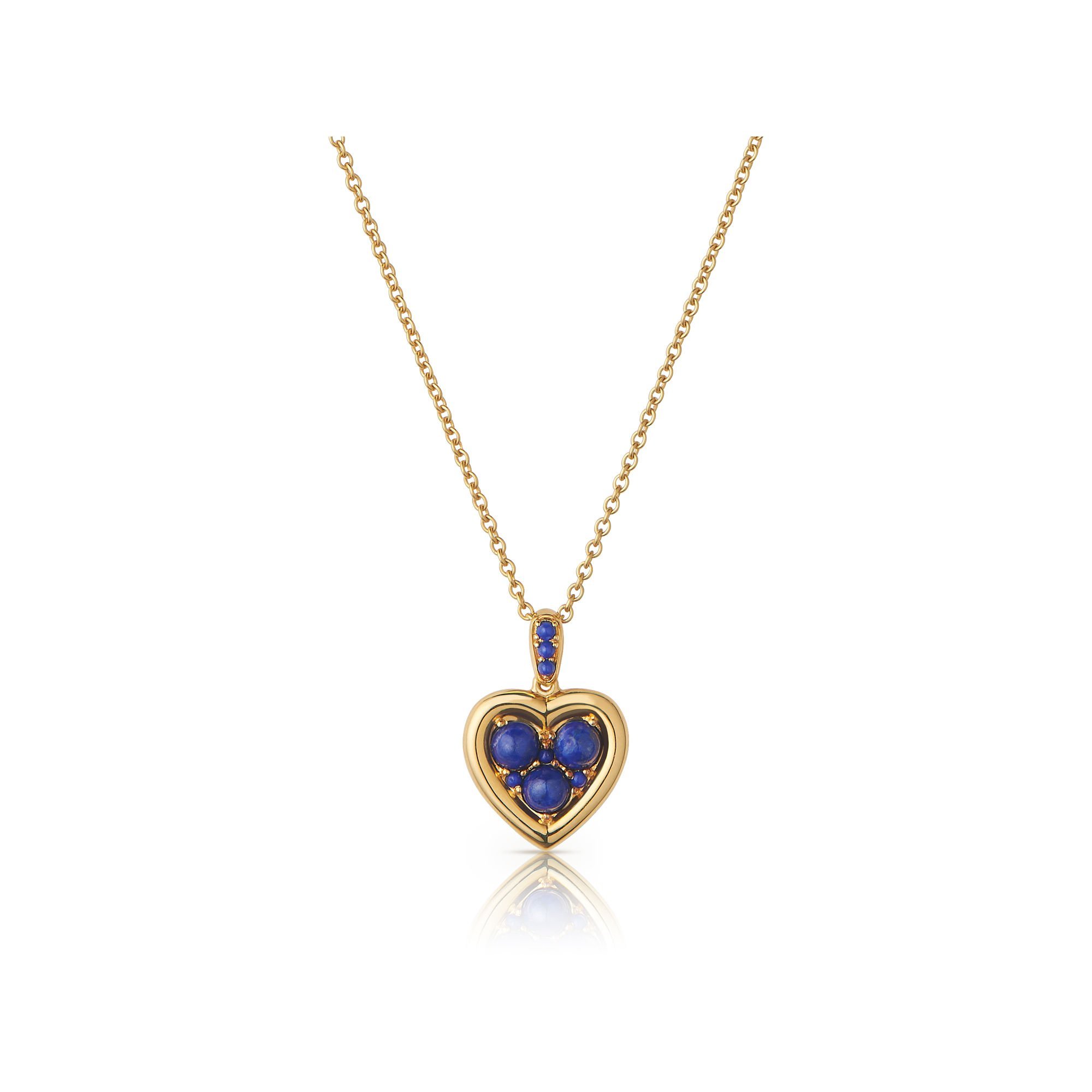 Links Of London Open Heart Lapis Set Yellow Gold Plated Necklace Guest And Philips Links Of London Open Heart Lapis Set Yellow Gold Plated Necklace Guest And Philips