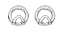 Uno de 50 - GameoOf3, Silver Plated Stud Drop Earrings PEN0773MTL0000U