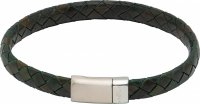 Unique - Leather Magnetic Bracelet B475DG-21CM