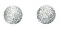 Gecko - Beginnings, Silver Large Diamond Cut Ball Stud Earrings