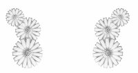 Georg Jensen - Daisy, Sterling Silver 3 Flower Layered Earring 20001543