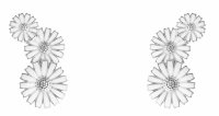 Georg Jensen - Daisy, Enamel 3 Flower Layered Earrings 20001543