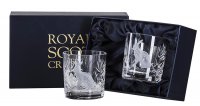 Royal Scot Crystal - Hare, Glass/Crystal - Whisky Tumblers, Size 84mm KINB2WHARE