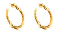 Giovanni Raspini - Rock Light, Yellow Gold Plated - Sterling Silver - Small Earrings, Size 3cm 10591