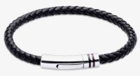 Unique - Leather - Stainless Steel - Bracelet, Size 21CM B516BL-21CM