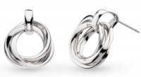 Kit Heath - Rhodium Plated drop earrings 6170rp