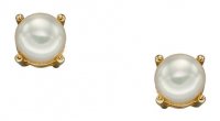 Gecko - June, Fresh Water Pearl Set, Yellow Gold - Stud Earrings GE2331