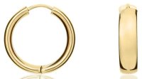 Guest and Philips - Yellow Gold - 9ct Flat Huggie Earrings, Size 5mm 10-05-384