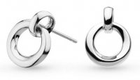 Kit Heath - bevel cirque, Sterling Silver stud earrings 4172rp