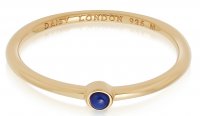 Daisy - Blue Lapis Set, Yellow Gold Plated - Ring, Size l HR1004-GP-L