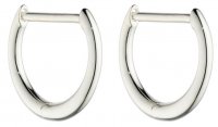 Gecko - Sterling Silver Hinged Hoop Earrings E6047