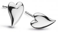 Kit Heath - Desire, Sterling Silver Heart Earrings 40BK028