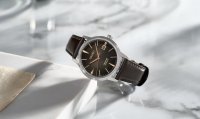 Seiko - Presage, Stainless Steel - Leather - Automatic with Manual Winding, Size 39.5mm SRPJ17J1