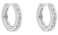Gecko - Cubic Zirconia Set, Sterling Silver - earrings e6467c