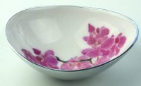 Guest and Philips - Orchid Oval, Aluminium - Large Bowl, Size 23cm 7906-PO