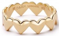 DAISY - HEART BAND, Yellow Gold Plated RING HTR01-GP-M