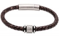 Unique - Leather , Stainless Steel - Bracelet, Size 21cm B458ABL-21CM B458ABL-21CM B458ABL-21CM