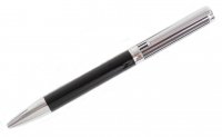 Dalaco - Stainless Steel/Tungsten Black Lined Ball Point Pen
