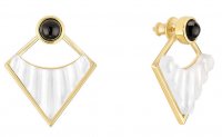 Lalique - 1925, Yellow Gold Plated Earrings 10680600