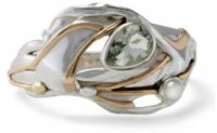 Banyan - Amethyst Set, Sterling Silver - Yellow Gold Plated - Ring, Size M - RI4020M00