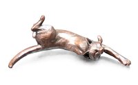 Richard Cooper - S Cat Dozing, Bronze - Ornament, Size S 1062-COOPER