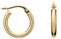 Guest and Philips - Yellow Gold 9ct Hoop Earrings 10-05-329