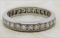 Antique Guest and Philips - 0.90ct Diamond Set, Platinum - Full Eternity Ring