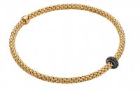 Fope - Eka Tiny, D 0.20ct Set, Yellow Gold - 18ct Bracelet, Size XL 745B-BBRNXL-Y
