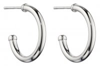 Gecko - Tube 3/4, Sterling Silver Hoop Earrings E5995