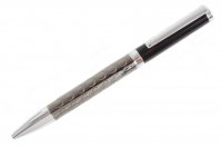 Dalaco - Stainless Steel Grey and Black Wave Ball Point Pen - P-12