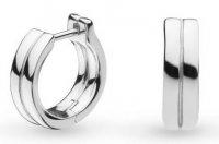 Kit Heath - BEVEL UNITY, Sterling Silver HINGED HUGGIE EARRINGS 61171RP