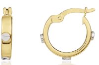 Guest and Philips - Yellow Gold 9ct Sq Hoop Earrings 10-18-137