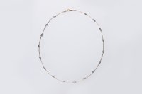 Bracini - Yellow Gold 9ct Solid Link Bi Coloured necklace