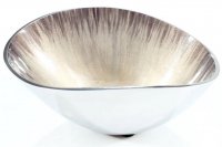 Guest and Philips - Oval, Aluminium - Brushed Silver Bowl, Size 22cm 9414-BG