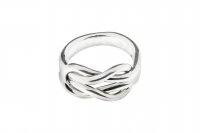 Tianguis Jackson - Sterling Silver - Wire Reef Knot Ring, Size O R0892-O
