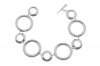 Tianguis Jackson - Sterling Silver Circle T-Bar Bracelet BW0007