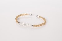 Guest and Philips - Silver Yellow Gold Plated Bangle - JES23GOLD