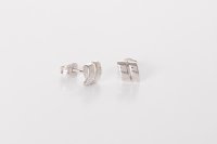 Bracini - White Gold 9ct Stud Earring E16