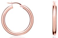 Guest and Philips - 9ct, Rose Gold Hoop Earrings 10-14-060